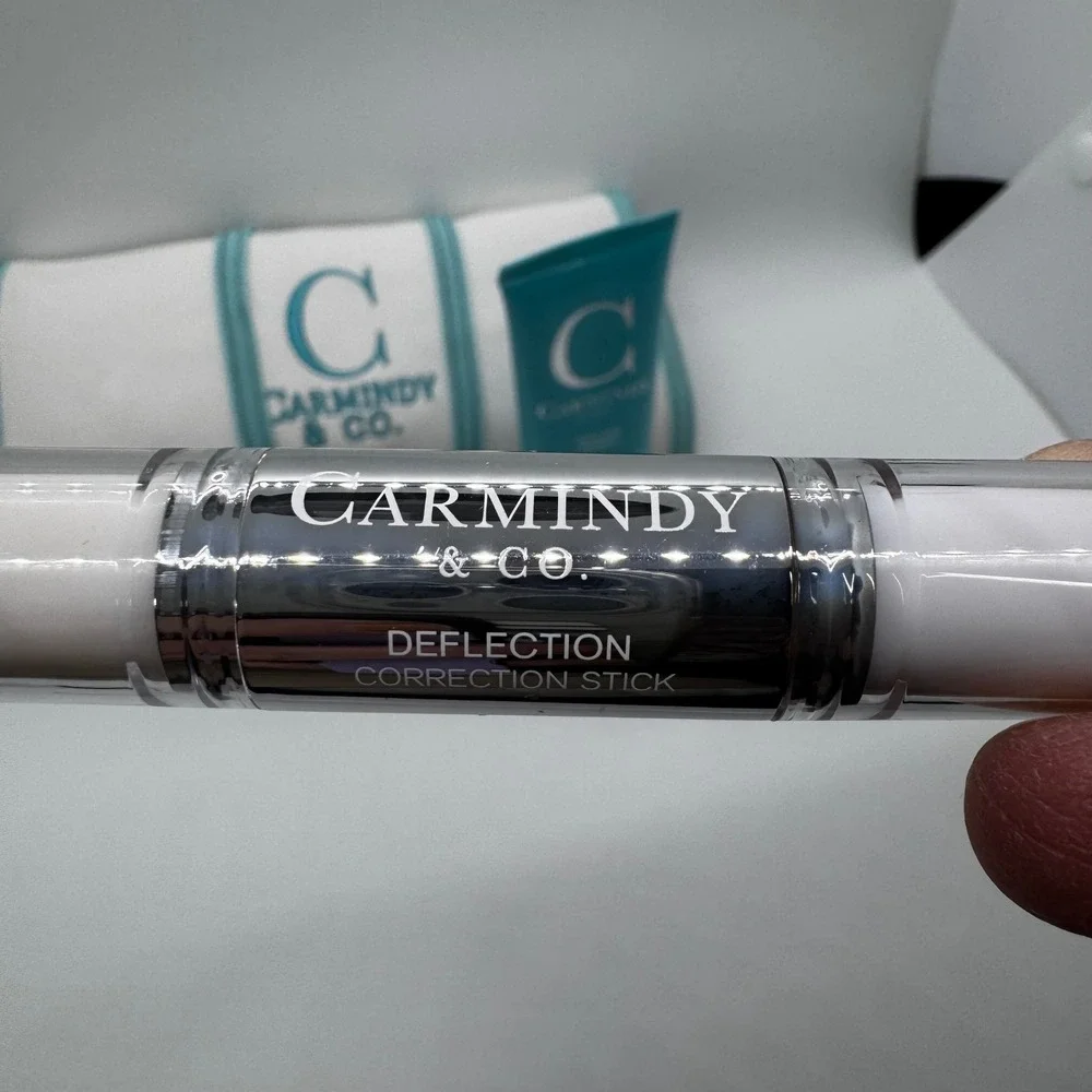 Carmindy & Co Makeup Brush Set Primer‎ Correction Stick White Teal Professional